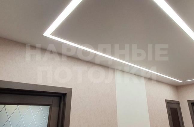 монтаж световых линий в натяжной потолок видео	
