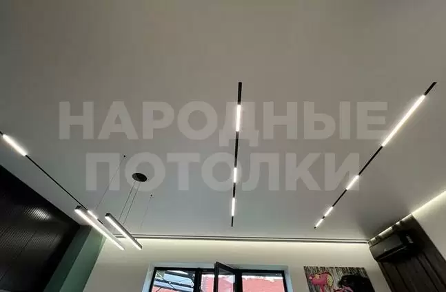 натяжные потолки 3д фото для зала